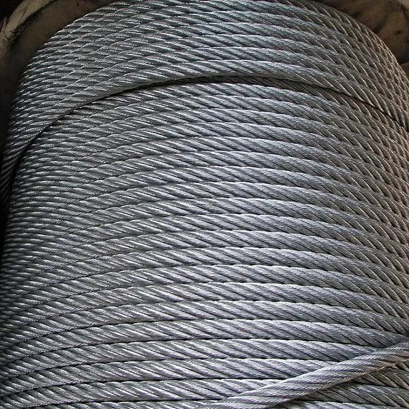 6*24+7FC galvanized Steel wire ropes 14mm
