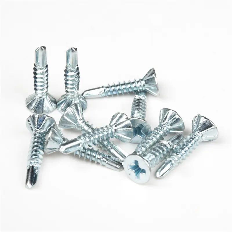 Flat Philip Head With Ribs Self Drilling Screws